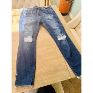 Frame‎ Denim Ripped Knee Distressed Hem Skinny Jeans Size 31